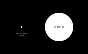 saying versus doing